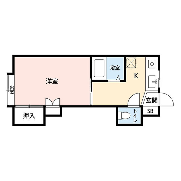 ニューハイブリッジ 103｜新潟県新潟市西区五十嵐１の町(賃貸アパート1K・1階・24.63㎡)の写真 その2