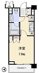 プロスペクト大森海岸 1Kの間取図画像