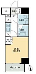 KDAGOTENYAMA 1Kの間取図画像
