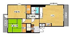 グランディール 2LDKの間取図画像