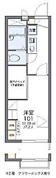 レオパレスプルケリマ 1Kの間取図画像