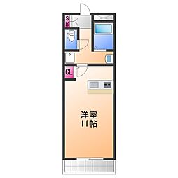 イズミ82 ワンルームの間取図画像