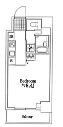 REVUN 1Kの間取図画像