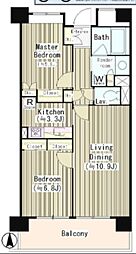 ATGPark東品川 2LDKの間取図画像