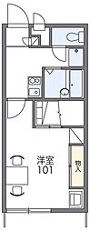 レオパレスエスペランサ 1Kの間取図画像