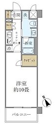 エコロジー上板橋レジデンス 1Kの間取図画像