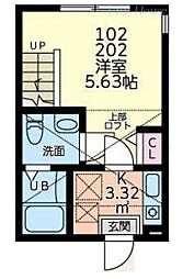 キルシェン相模が丘 1Kの間取図画像