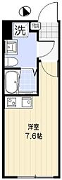 品川区東大井2丁目マンション ワンルームの間取図画像