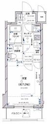 パレステュディオ虎ノ門 1Kの間取図画像