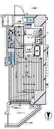 メインステージ門前仲町2 1Kの間取図画像