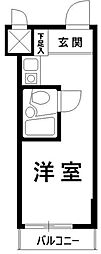 ダイアパレス亀戸 ワンルームの間取図画像