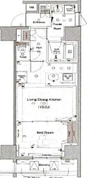 ブライズ方南町 1LDKの間取図画像