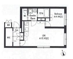 FARE西荻窪 1LDKの間取図画像
