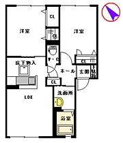 ミロワール　Ａ棟 A0103 ｜ 熊本県八代市鏡町内田269（賃貸アパート2LDK・1階・53.28㎡） その2