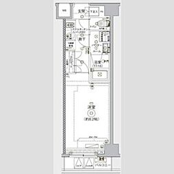 クレヴィスタ練馬平和台 1Kの間取図画像