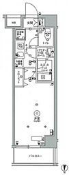 スカイコート中野沼袋 1Kの間取図画像