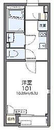レオネクストharu新高円寺 1Kの間取図画像