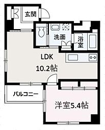 ディーオ 1LDKの間取図画像