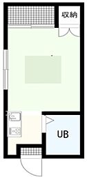 ハイツキャリコ 1Kの間取図画像