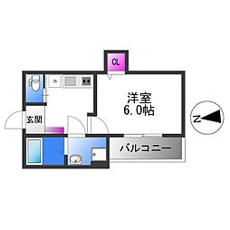 DaliaHY 2階1Kの間取り