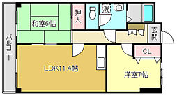 ビラ・プリンチペ 2LDKの間取図画像