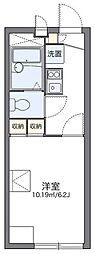 レオパレスピーヌス 2階1Kの間取り