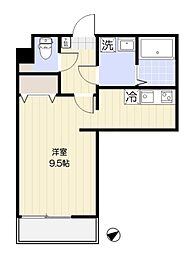 エクセラン東浦和 ワンルームの間取図画像
