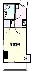 コーポラス小林 ワンルームの間取図画像