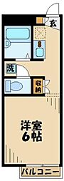 レオパレスK・M・JOY(12206) 1階1Kの間取り