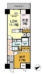サンジョイアゼロ 4階1SLDKの間取り
