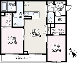間取図画像 2LDK