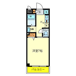 エパック昭和町 1Kの間取図画像