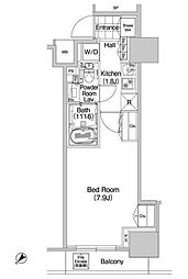COMFORIA蒲田 1Kの間取図画像
