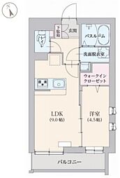 ロフティー 3階1LDKの間取り