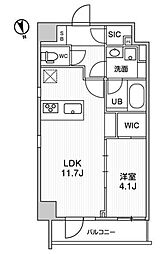 ALTERNA浅草 6階1LDKの間取り