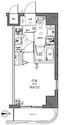 グリフィン・武蔵新城弐番館 1Kの間取図画像