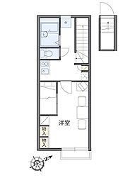 小田急小田原線 町田駅 バス17分 薬師池下車 徒歩4分の賃貸アパート 2階1Kの間取り