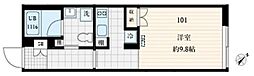 フレア本町 ワンルームの間取図画像