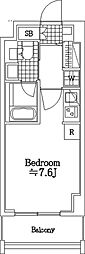 レディアス調布国領 ワンルームの間取図画像