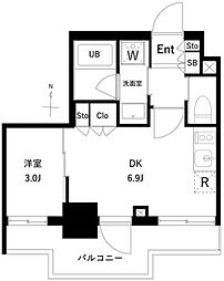 エスグランデ木場公園 1DKの間取図画像