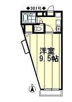 カワハラビル 301 ｜ 福岡県福岡市城南区七隈４丁目27-7（賃貸マンション1K・3階・25.80㎡） その2