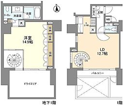 LaSante麻布十番 2LDKの間取図画像