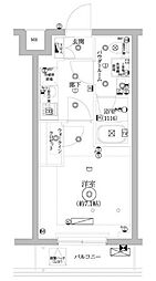 セジョリ千鳥町 1階1Kの間取り