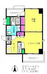 ヘリテージTガーデンスミダカメザワ 1LDKの間取図画像
