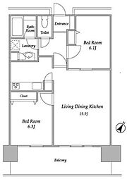 間取図画像 2LDK