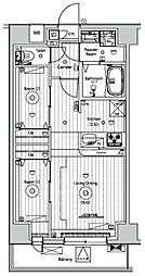 東武伊勢崎線 五反野駅 徒歩10分の賃貸マンション 7階2LDKの間取り