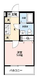 FELICE COURT 1Kの間取図画像