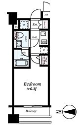 ガーラ・ステーション菊川 1Kの間取図画像