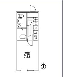 アルティザ西大井ソノリテ 2階1Kの間取り