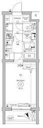 dips成増 1Kの間取図画像